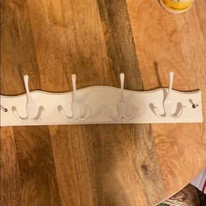 White hook rack